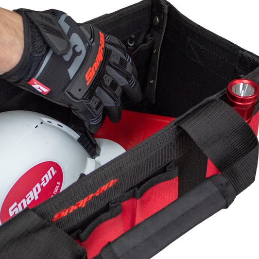 BOLSO HEAVY DUTY COLAPSABLE 18 X 8 X 9IN NEGRO ROJO