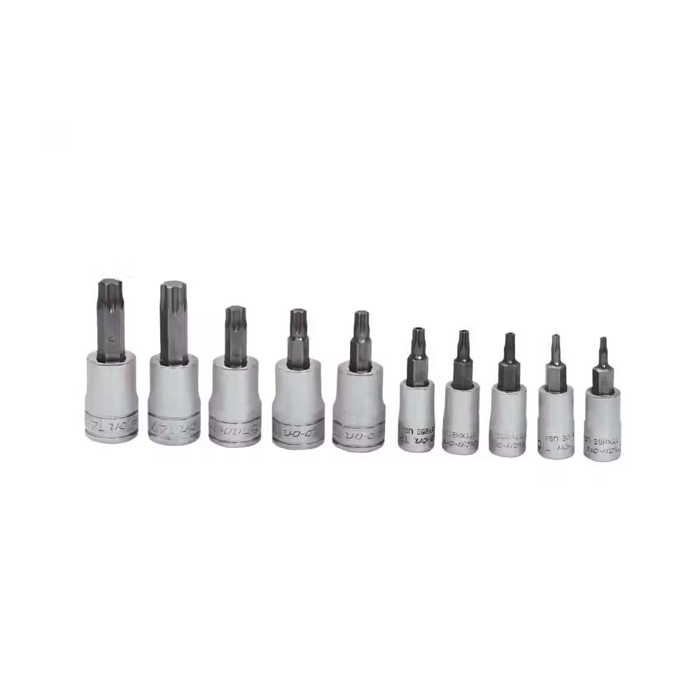 Set de Dados Torx de Seguridad T8 A T50