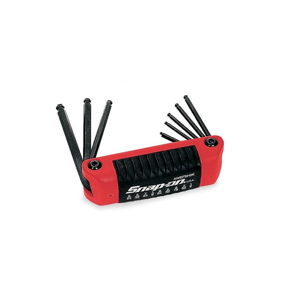 Set de Llaves Plegables Hexagonal Bola 5/64" A 1/4"