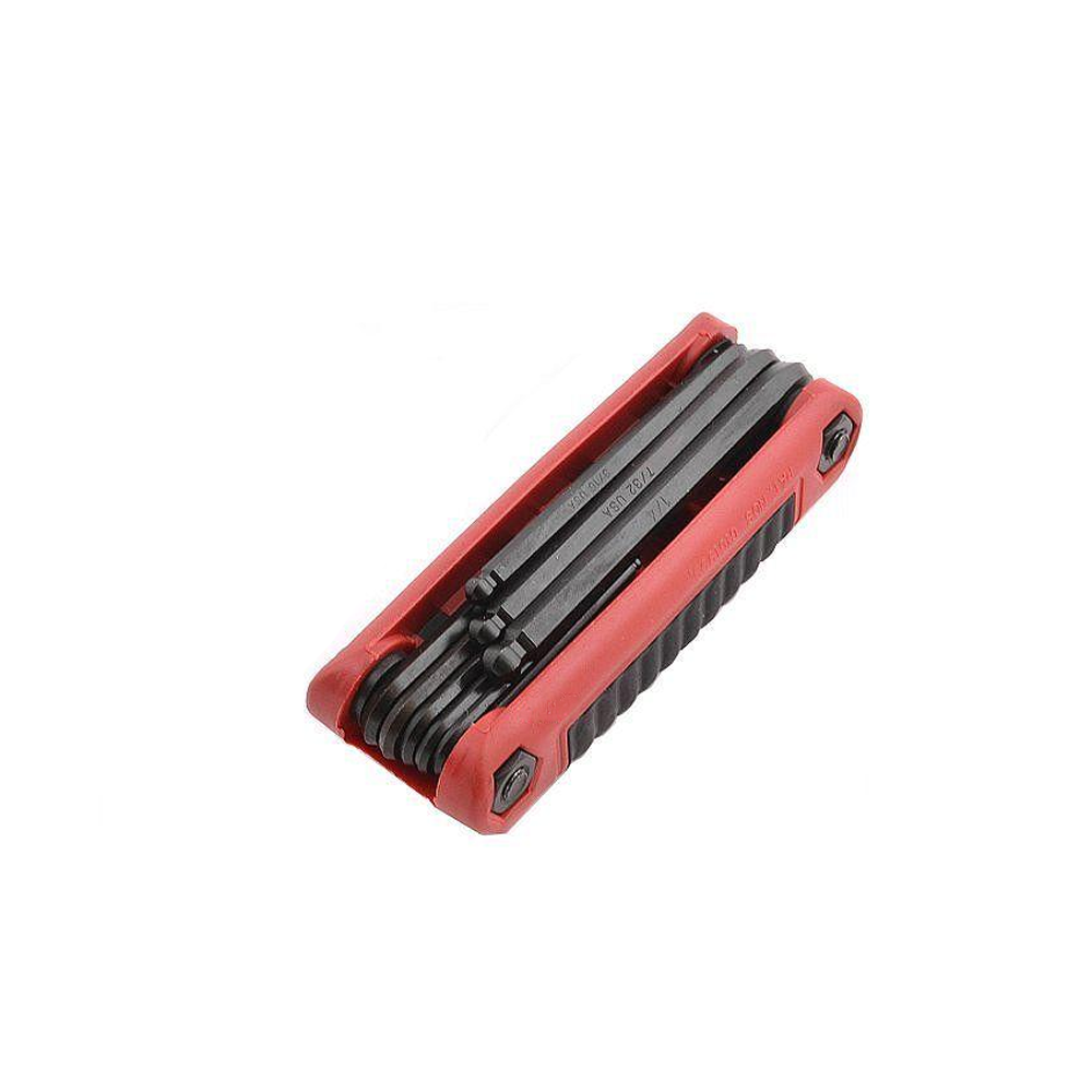 Set de Llaves Plegables Hexagonal Bola 5/64" A 1/4"